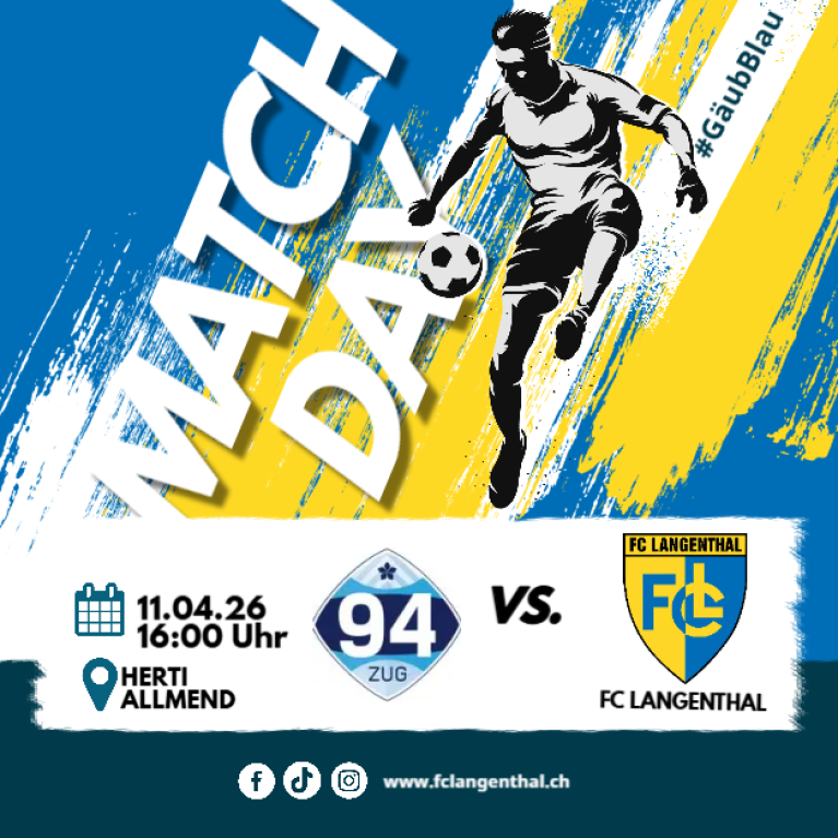 Am kommenden Samstag gastiert unser FCL bei Zug 94