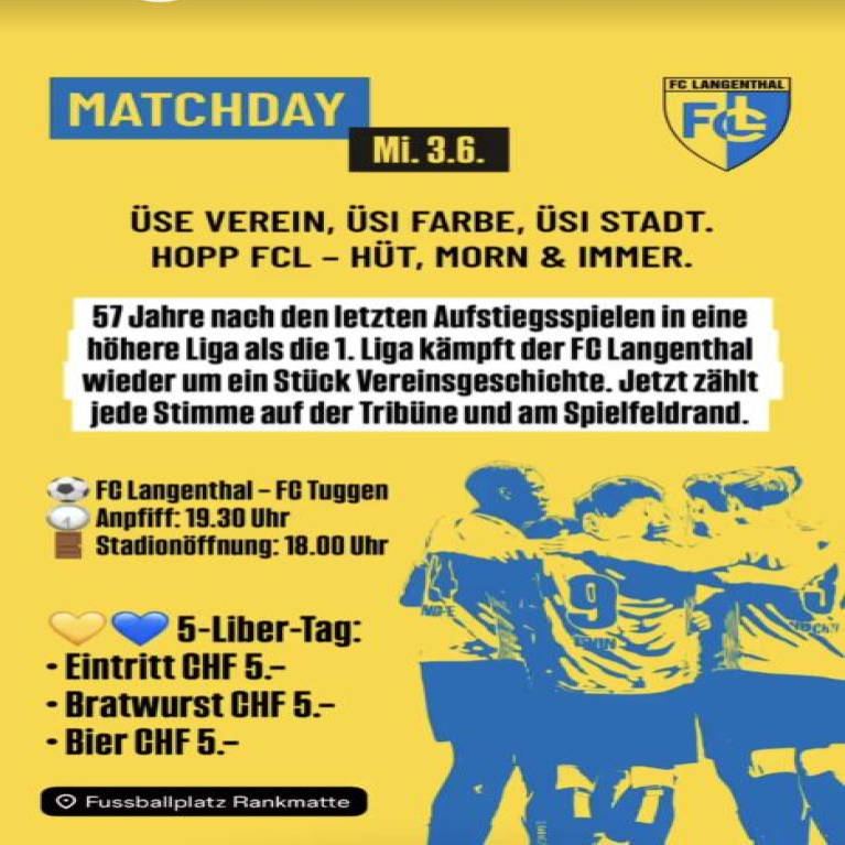 Der grosse Tag ist gekommen!!!