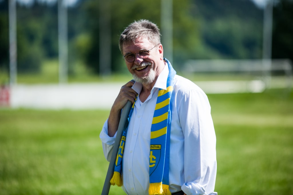 18.05.2020; Langenthal;  News; Spatenstich Rankmatte;  (André Grossenbacher/FC Langenthal Official)