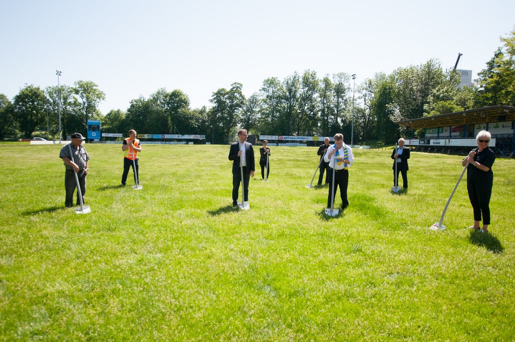 18.05.2020; Langenthal;  News; Spatenstich Rankmatte;  (André Grossenbacher/FC Langenthal Official)