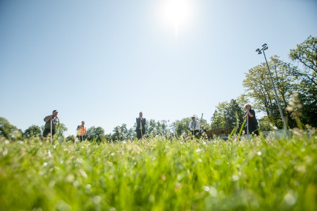 18.05.2020; Langenthal;  News; Spatenstich Rankmatte;  (André Grossenbacher/FC Langenthal Official)