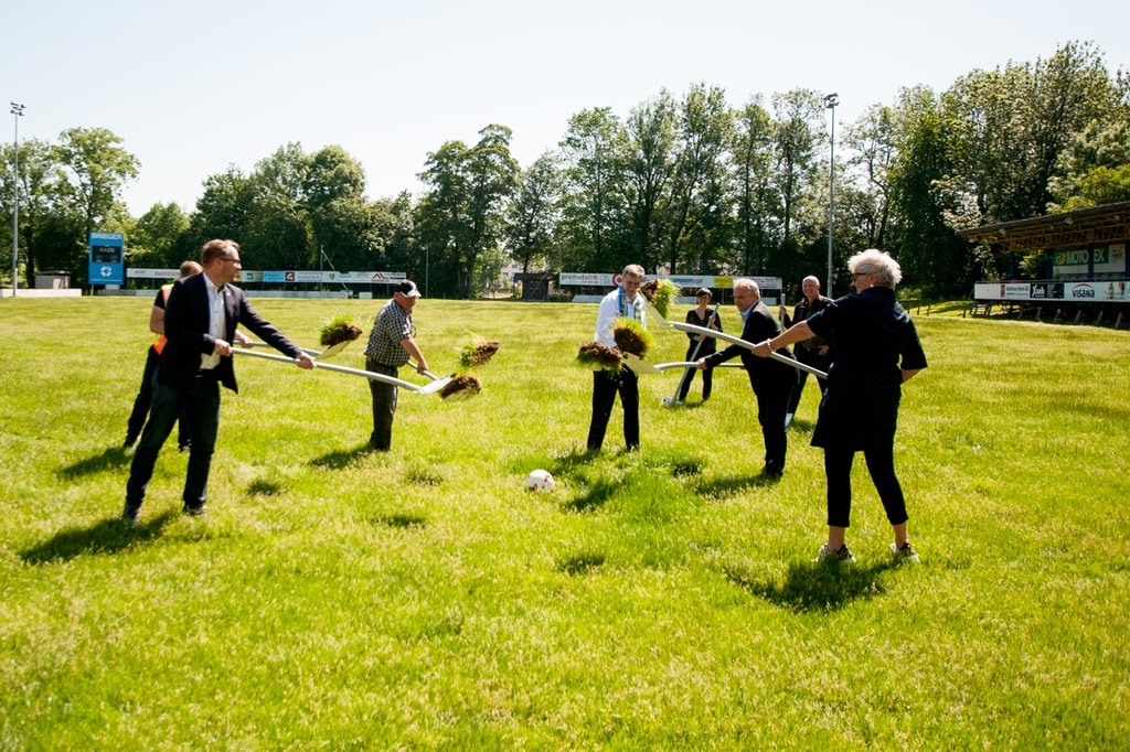 18.05.2020; Langenthal;  News; Spatenstich Rankmatte;  (André Grossenbacher/FC Langenthal Official)